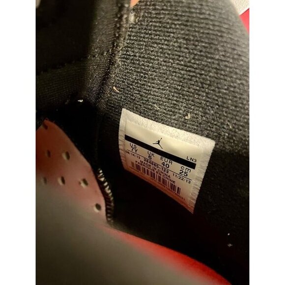 2014 Nike Air Jordan 6 VI Retro 384664-123 White Infrared AJ6 Sz 7Y - Picture 5 of 11
